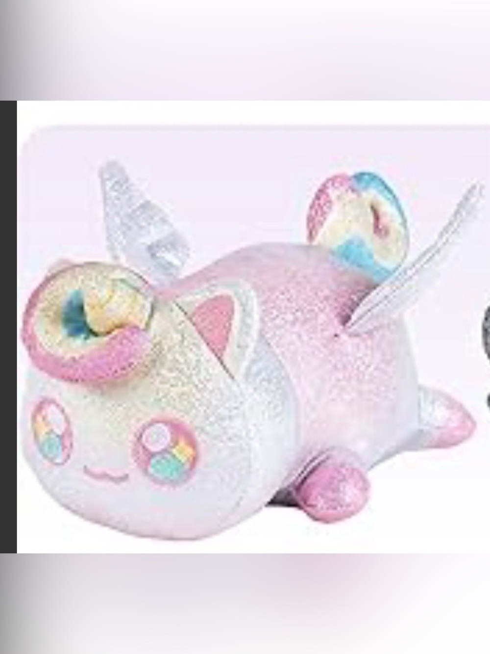 Aphmau kitty cat plush angel / wings / rainbow / sparkles / unicorn